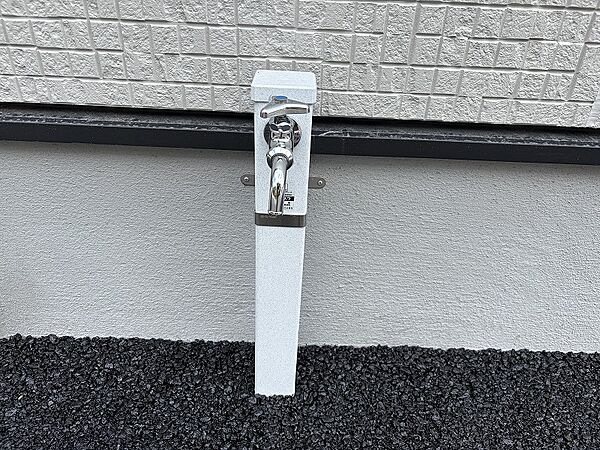 外部水栓・外部電源は標準装備です！