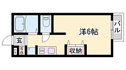 ho2 1Kの間取図画像