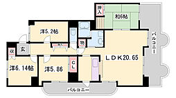 シャトゥブランシェ 7階/-
