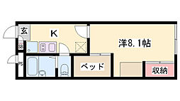 レオパレス松風舎 1階/-