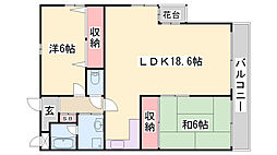 宮西パレス・壱号館 4階/-