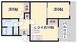 リノスタイル姫路北条 4階/-