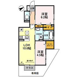 シャルムコート 1階/-