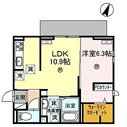 D-PLACE駅南大路 3階/-