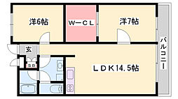 サンコミュニティ 2LDKの間取図画像