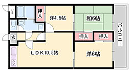 メゾンやすむろ1棟 3LDKの間取図画像