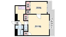 ラ・フェスタ加東 2Kの間取図画像