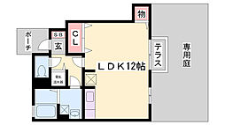 ロイヤルメゾンマエダ ワンルームの間取図画像