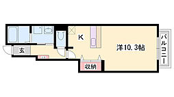 リヴィエールサラサA 1階/-