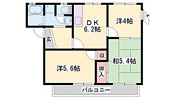 ハイツ神和 3DKの間取図画像