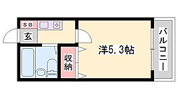 グリーンハイツ南駅前 1Kの間取図画像