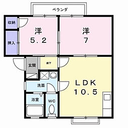 メゾンみやびA 2階/-