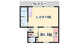 ビレッジハウス柏原 3階/-