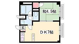 リーダーマンション 1DKの間取図画像