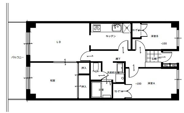 間取りを拡大表示