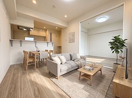 家具、植栽はAI加工になります。販売価格には含まれておりません。