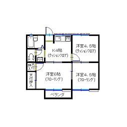 パークサイド善行 3Kの間取図画像
