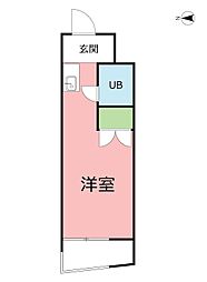 TOP藤沢No.2 ワンルームの間取図画像