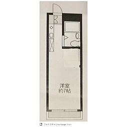 コーポグラフテック茅ヶ崎A ワンルームの間取図画像
