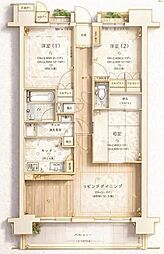 ライオンズプラザ平塚見附町 3LDKの間取図画像