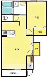 アイ・パレス 1LDKの間取図画像