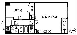 エーデルハイム湘南 1LDKの間取図画像