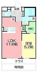 Opus・One 1LDKの間取図画像