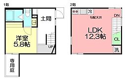 maisondefull中海岸A 1LDKの間取図画像