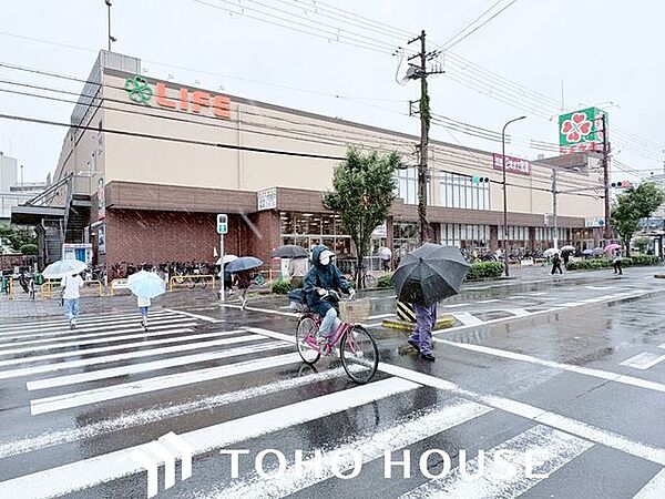 ライフ毛馬店 徒歩7分。 510m
