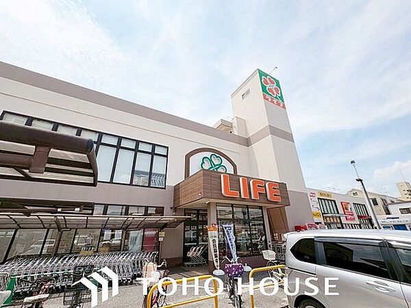 ライフ横堤店 徒歩7分。 510m