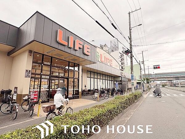 ライフ此花伝法店 徒歩3分。 170m