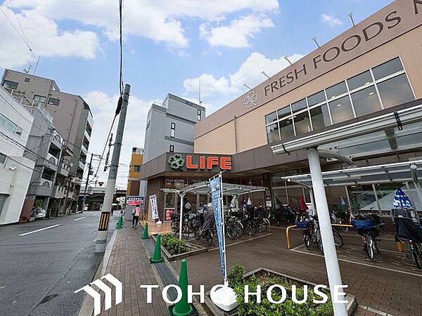 ライフ寺田町駅前店 徒歩9分。※晴れ加工有り 680m