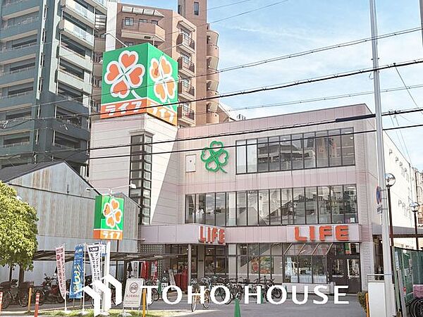 ライフ四天王寺店 徒歩5分。 370m