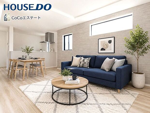 □■リビング■□※家具・小物・CG等はイメージです。大切な家族が集まるからこそLDKにはこだわりたいですね。窓が多い設計は様々な角度から光を取り込めるこだわりの間取りです。