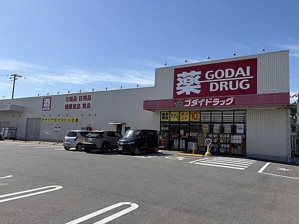 ドラッグストア 900m ゴダイドラッグ