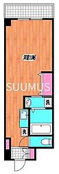 新宿セントビラ永谷 1Kの間取図画像
