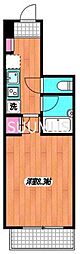 メゾン・ド・新宿 1Kの間取図画像