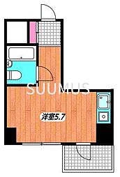 新宿ダイカンプラザシティ1 ワンルームの間取図画像