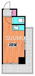西新宿ダイヤモンドパレス ワンルームの間取図画像