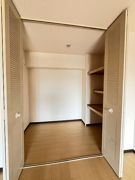 まるで隠れ部屋のようなたっぷり収納スペース！