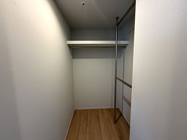 9.1帖のMasterBedroomにはゆったりWICを完備。このお部屋にはもう1か所、クローゼットを設けております。