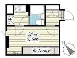 宇都宮ダイカンプラザスポーツメント 1Kの間取図画像