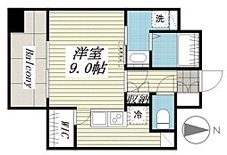 EASTCONCIE ワンルームの間取図画像