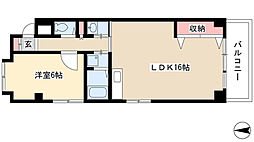 シャロン一社 1LDKの間取図画像