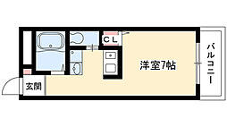 レジデンス一社 ワンルームの間取図画像