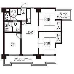 グランドハイリス上社 3LDKの間取図画像