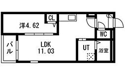 Jack kawagishiI 1LDKの間取図画像