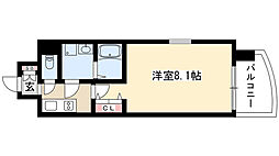 プレサンス栄モード 1Kの間取図画像