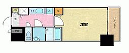 プレサンス丸の内城雅 1Kの間取図画像
