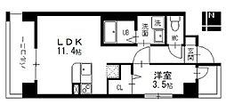 ファインコールTB-F 1LDKの間取図画像